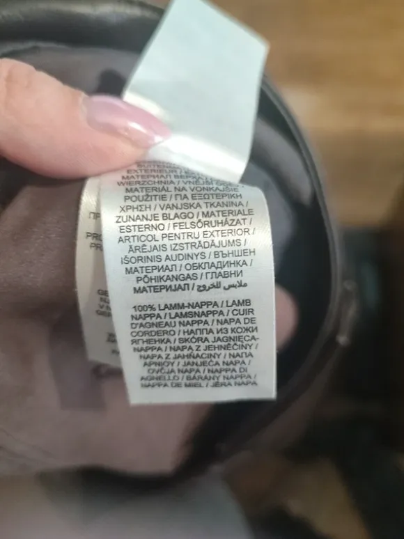Czekoladowe brązowe spodnie Jake*s 40/42 skóra jagnięca
