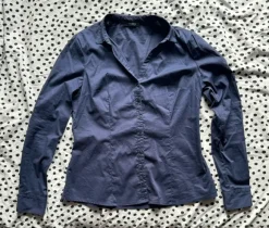 Dark blue button up