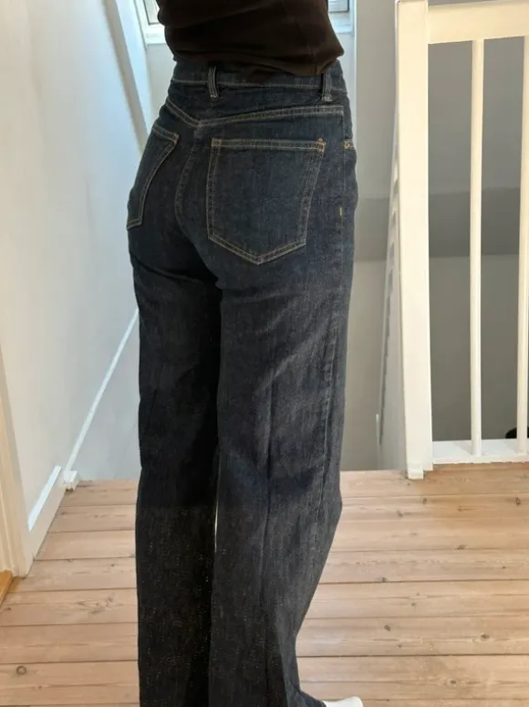 Dark denim jeans