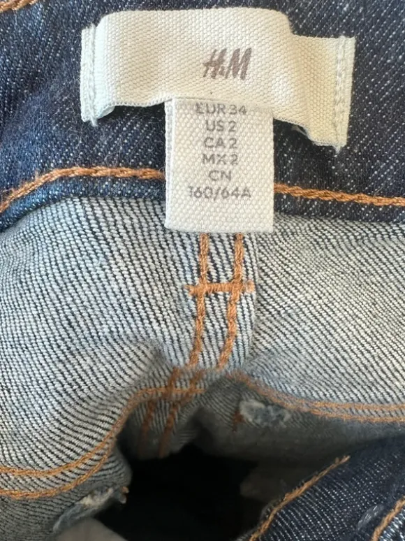Dark denim jeans