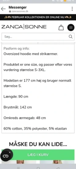 Debbie hoodier brun og marineblå blå