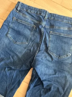 Denim short med opsmøring