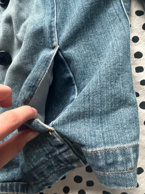 Double breasted denim jacket
