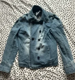 Double breasted denim jacket
