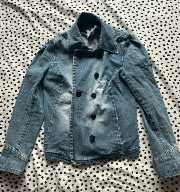 Double breasted denim jacket