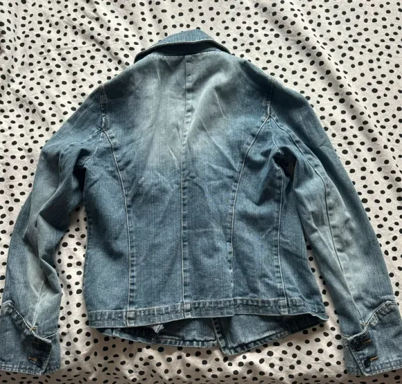 Double breasted denim jacket