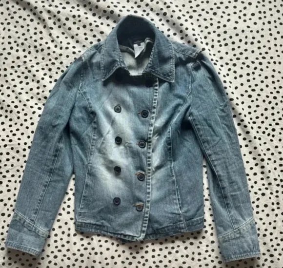 Double breasted denim jacket