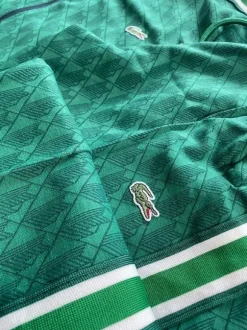 Dres bawełniany Lacoste XL ciemnozielony