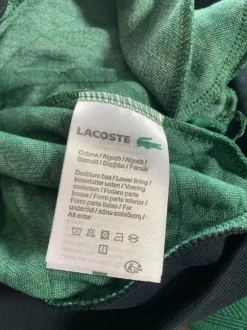 Dres bawełniany Lacoste XL ciemnozielony