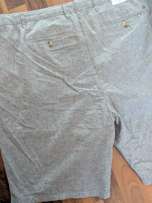 Dressmann Lin Blend Chinosshorts Shorts /Spodenki z domieszką Lnu Storlek 7XL