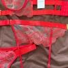 Elegancki czerwony komplet bielizny | Vinted