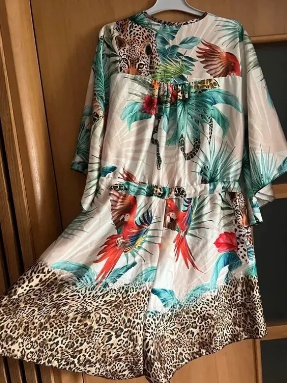 Elegancki kombinezon L-xxl wzór Roberto cavalli