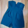 Elegancki kombinezon walG granatowy navy L odkryte ramiona bandea hiszpanka