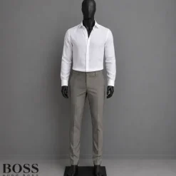Eleganckie spodnie Hugo Boss 98% wełna r. 52 kratka