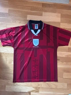 England 1998 World Cup Away Retro Fodboldtrøje – Score Draw (Str. L)