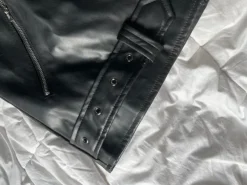 Faux Leather Mini Skirt Alternative 76 Cm Waist