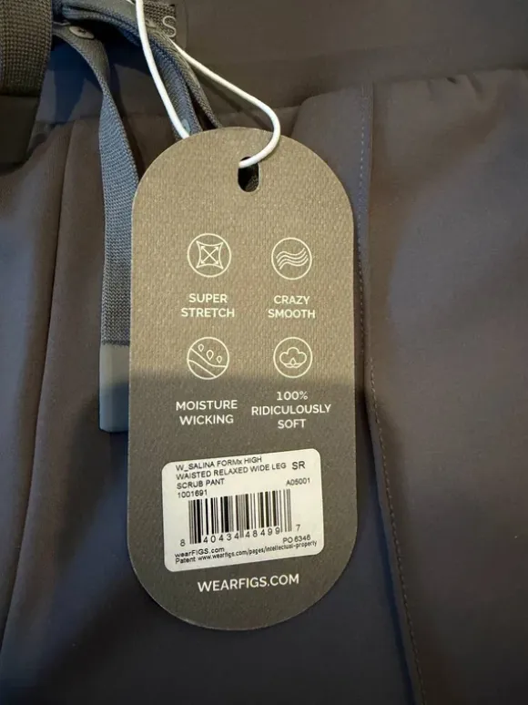 Figs FormX Scrub Top/Pants set Grey S