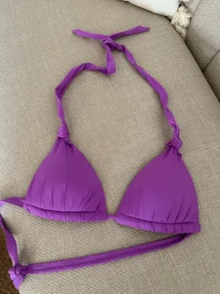 Fioletowe bikini dwuczęściowe kostium kąpielowy fioletowy