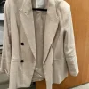 Flot blazer i lys hør