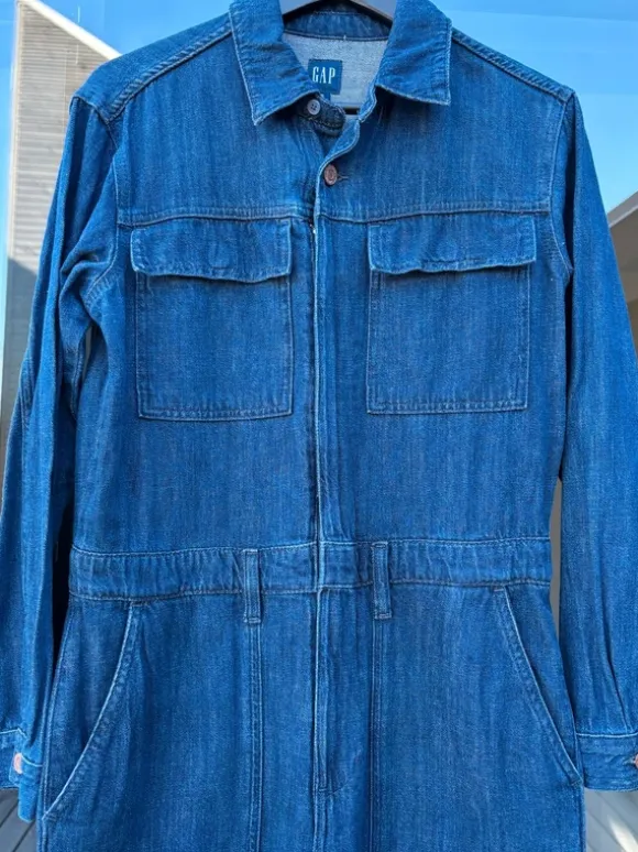 Flot denim buksedragt