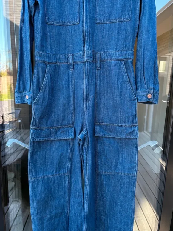 Flot denim buksedragt