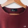 Fred Perry Ringer T-shirt męska koszulka bordowa Oxblood men’s tee casual streetwear drip boxy
