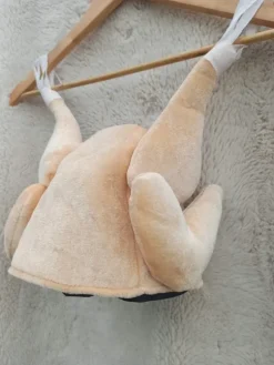 Funny fried chicken plush hat