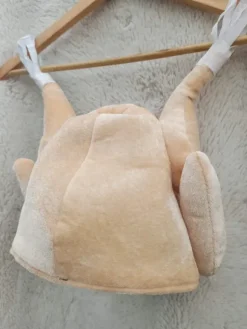 Funny fried chicken plush hat