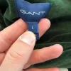 GANT velour tracksuit grøn hoodie plus bukser står som nyY2K streetwear
