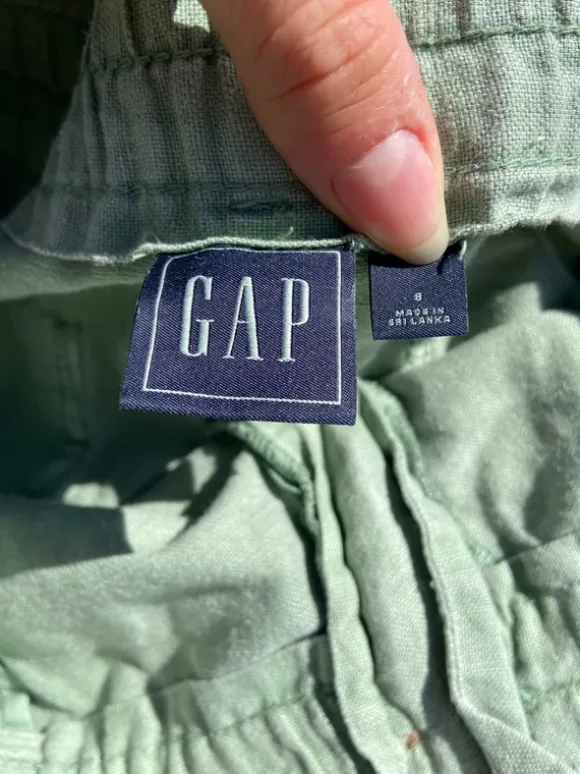 Gap hør shorts grøn