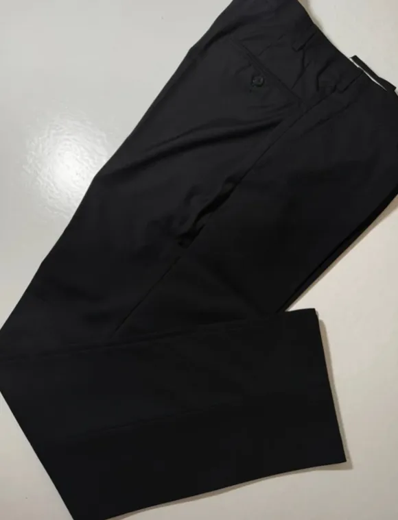 Garnitur męski Zegna L czarny komplet premium marynarka spodnie wiskoza elegancki biznes formalny