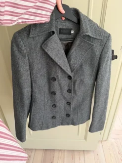 Grå blazer jakke
