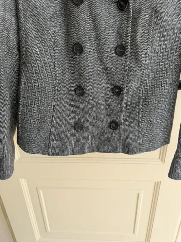 Grå blazer jakke