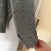Grå stickad tröja oversized / Szary sweter oversize M chunky knit grey classic