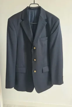 Granatowa marynarka 100% wełna, woolmark unisex oldmoney