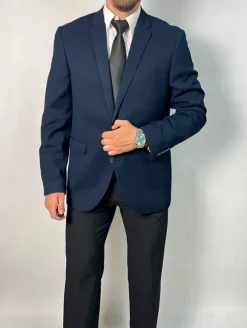 Granatowa marynarka męska elegancka klasyczna Primark rozmiar 54 slim fit