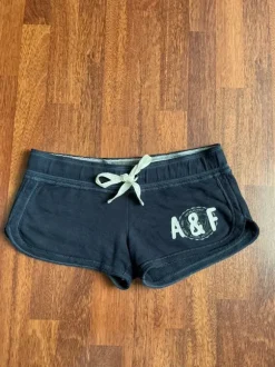Granatowe szorty krótkie spodenki z niskim stanem vintage abercrombie & Fitch y2k M/L