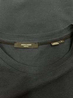 granatowy t-shirt męski basic bawełniany casual jack jones L 40