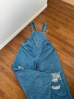 Gravid jeansbyxdress