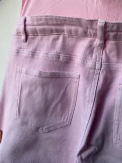 Graviditetsbukser denim lyserøde ubrugte jeans brede ben