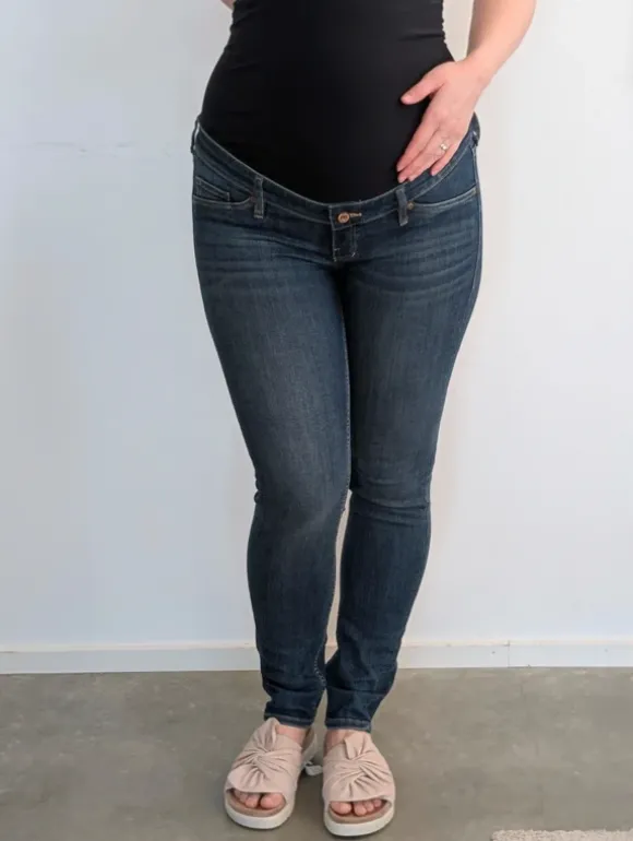 Gravidjeans blå stl 40