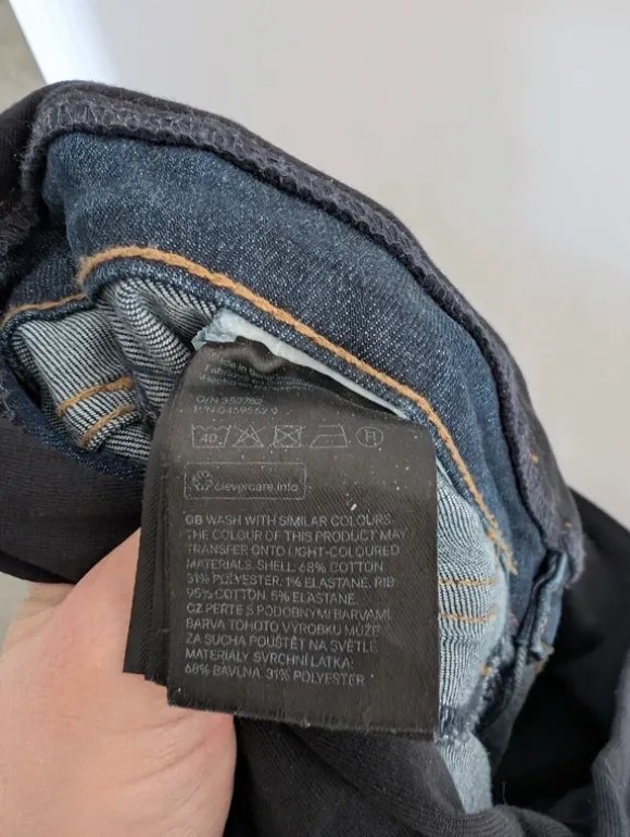 Gravidjeans blå stl 40