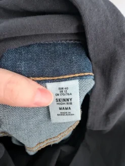 Gravidjeans blå stl 40