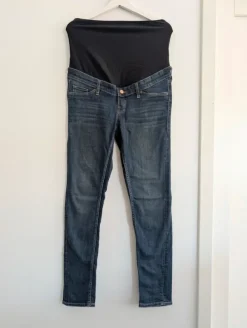 Gravidjeans blå stl 40