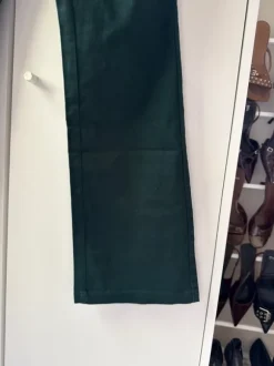Gröna lågmidjade kostymbyxor