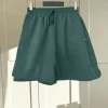 Grønne højtaljede shorts