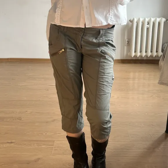 grunge capri pants vintage khaki shorts avant garde