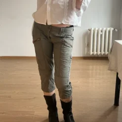 grunge capri pants vintage khaki shorts avant garde