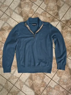 Half zip barbour niebieska bluza M🔥