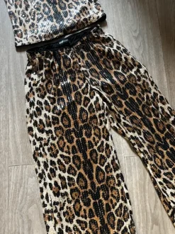 Halter neck top and flare pants set